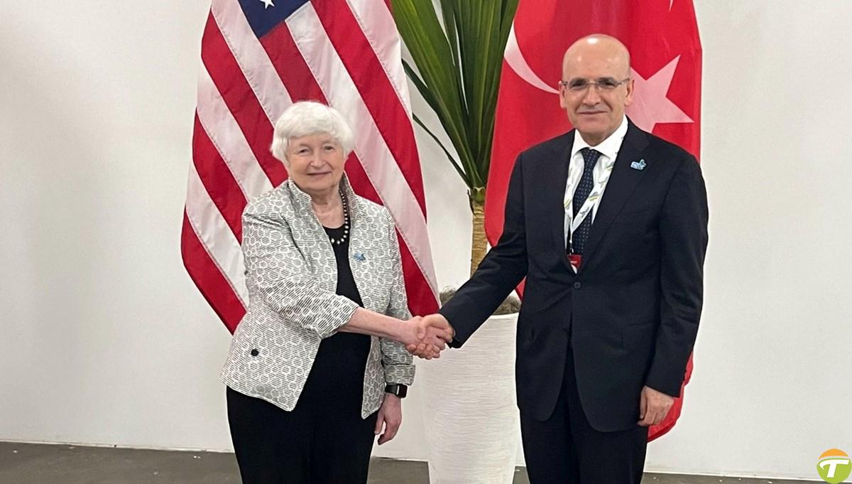 Bakan Şimşek, ABD Hazine Bakanı Yellen ile görüştü