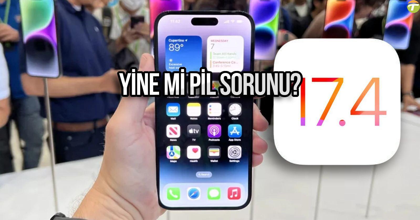 ios 174 guncellemesi can sikan pil sorunu ile gundemde pgRryhcu