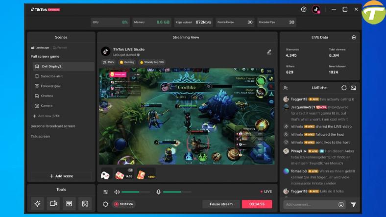 tiktok adeta twitche donusecek iste pcden canli yayin yapmaya musaade veren tiktok live studionun ZBBPZ2mS