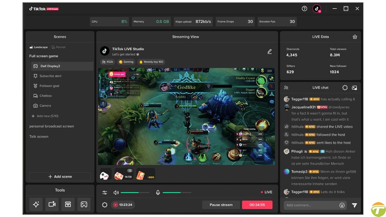 tiktok adeta twitche donusecek iste pcden canli yayin yapmaya musaade veren tiktok live studionun fOfPLNJJ