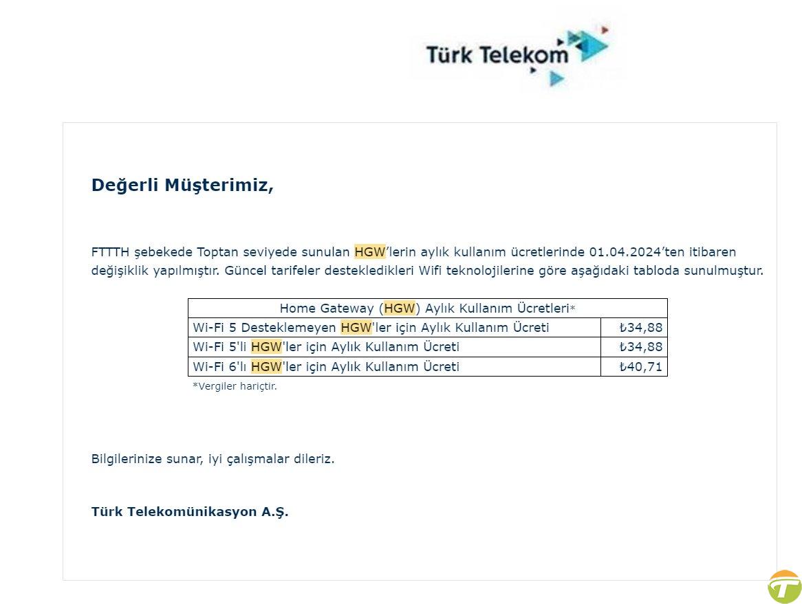 beklenen birinci artirim turk telekomdan geldi 0