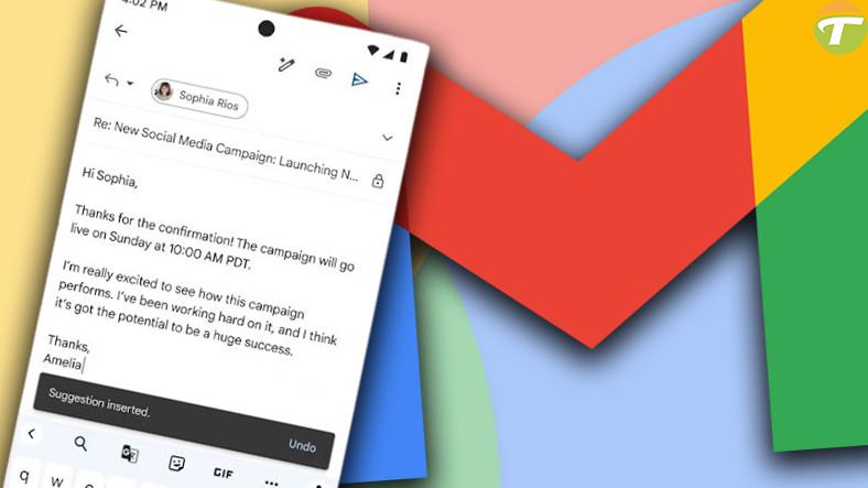 gmail gosterisini yapti artik e postalariniza sizin yerinize yapay zek cevap verecek