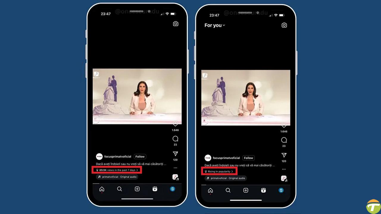 instagram gosterdigi reels goruntulerin neden viral oldugunu aciklayacak 1