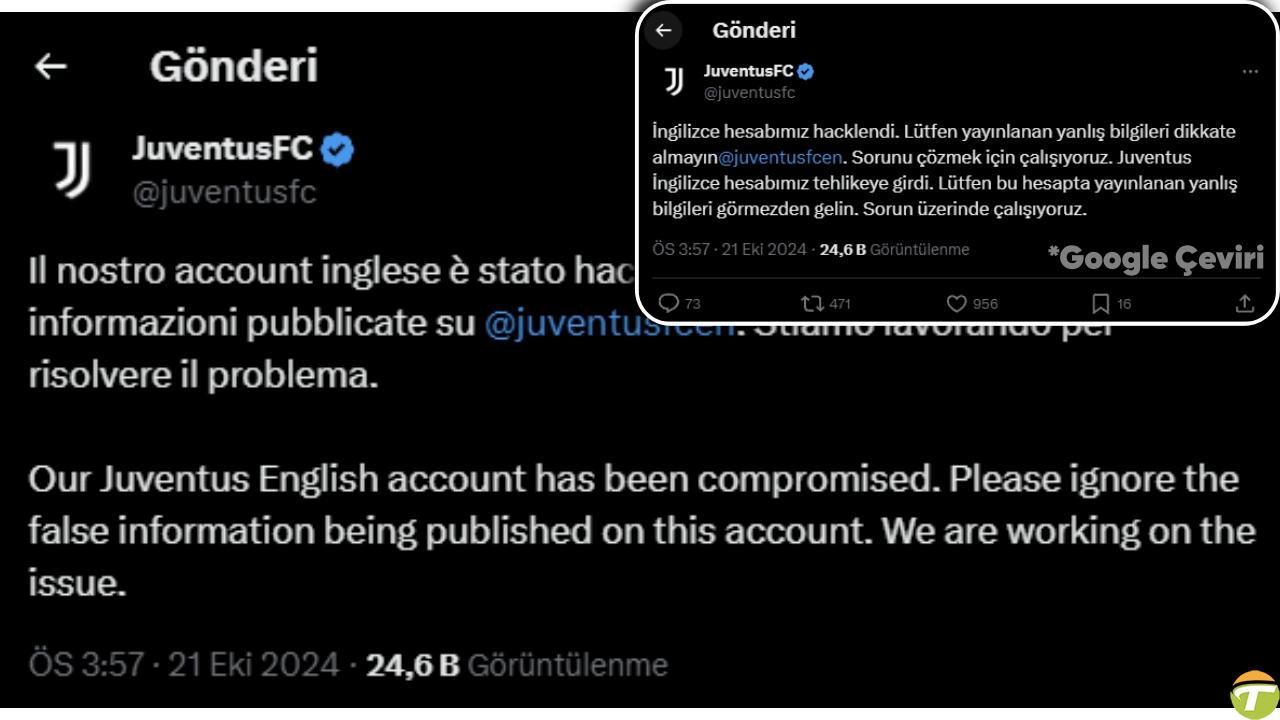 juventusun x hesabi turk hackerlar tarafindan ele gecirildi uydurma arda guler juventusta haberlerine inanmayin GsdKqE22