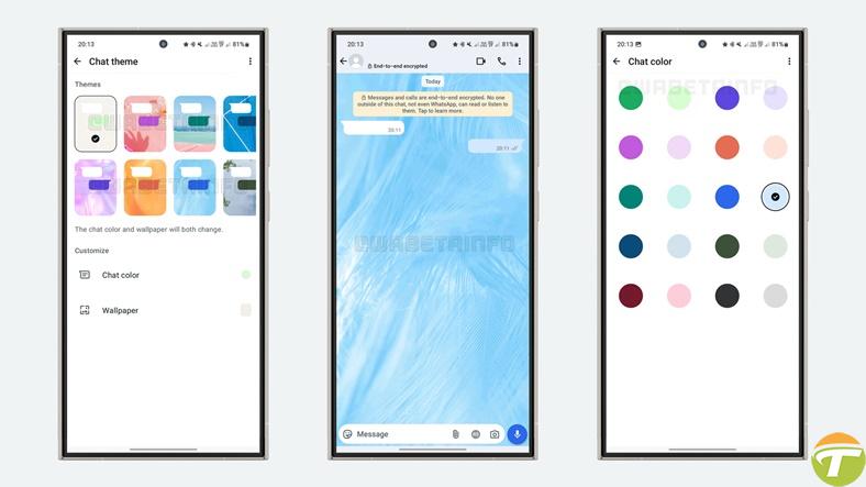 whatsappa tema secenekleri geliyor artik konusmalari kisisellestirebilecegiz 0 M32ZGekM
